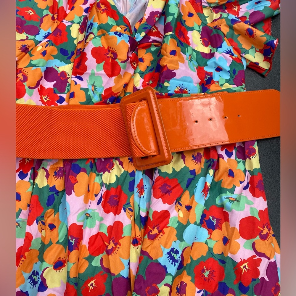 SHEIN Floral Multicolor Dress - Picture 2 of 5
